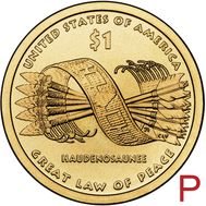  1 доллар 2010 «Стрелы» США P (Сакагавея), фото 1 