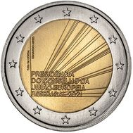  2 евро 2021 «Председательство в Совете ЕС» Португалия, фото 1 