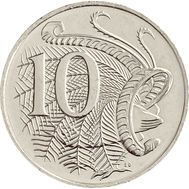  10 центов 2019 «Лирохвост» Австралия, фото 1 