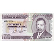  100 франков 2011 Бурунди Пресс, фото 1 