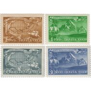  1943. СССР. 762-765. 200-летие со дня смерти мореплавателя Витуса Беринга. 4 марки, фото 1 
