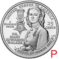  25 центов 2024 «Доктор Мэри Эдвардс» (Выдающиеся женщины США) P, фото 1 