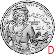 25 центов 2024 «Селия Крус» (Выдающиеся женщины США) D, фото 1 