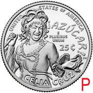  25 центов 2024 «Селия Крус» (Выдающиеся женщины США) P, фото 1 