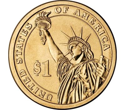  Монета 1 доллар 2016 «37-й президент Ричард М. Никсон» США (случайный монетный двор), фото 2 