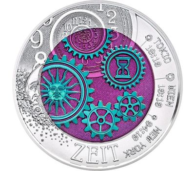  Монета 25 евро 2016 «Время» Австрия (серебро), фото 2 