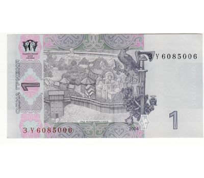  Банкнота 1 гривна 2004 «Тигипко» Украина Пресс, фото 2 
