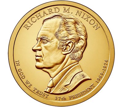  Монета 1 доллар 2016 «37-й президент Ричард М. Никсон» США (случайный монетный двор), фото 1 