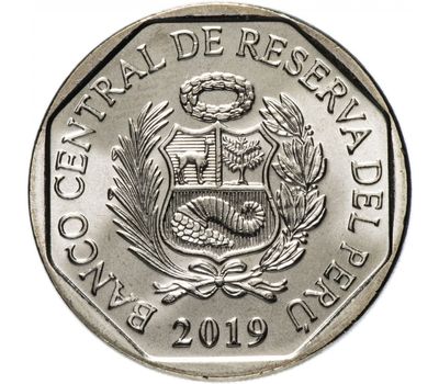  Монета 1 соль 2019 «Красная книга Перу: Андская кошка» Перу, фото 2 