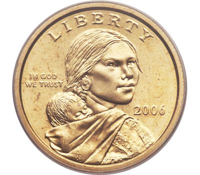  Монета 1 доллар 2006 «Парящий орёл» США P (Сакагавея), фото 2 