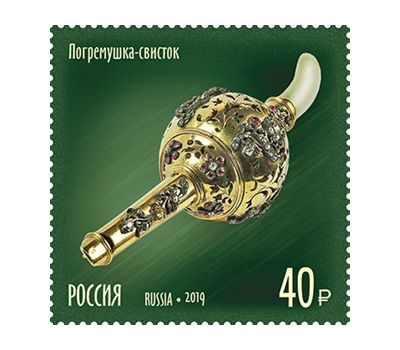  4 марки «Сокровища России. 300 лет государственному фонду драгоценных металлов и драгоценных камней РФ» 2019, фото 5 