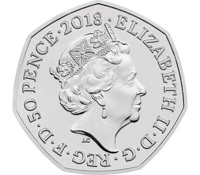  Монета 50 пенсов 2018 «Медвежонок Паддингтон у Букингемского дворца» Великобритания, фото 2 