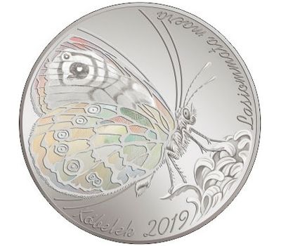  Монета 100 тенге 2019 «Бабочка (Кобелек)» Казахстан (в блистере), фото 1 