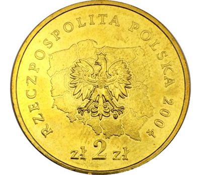  Монета 2 злотых 2004 «Малопольское воеводство» Польша, фото 2 