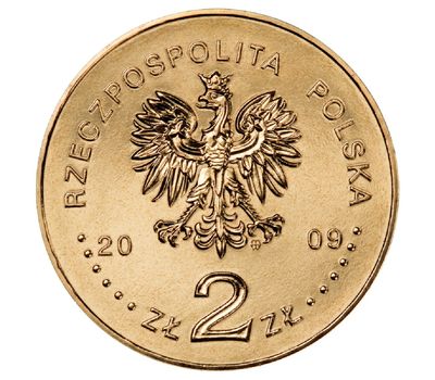  Монета 2 злотых 2009 «Сентябрь 1939 года» Польша, фото 2 