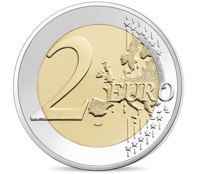  Монета 2 евро 2020 «50 лет со дня смерти Шарля де Голля» Франция, фото 2 