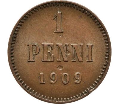  Монета 1 пенни 1909 VF-XF, фото 1 
