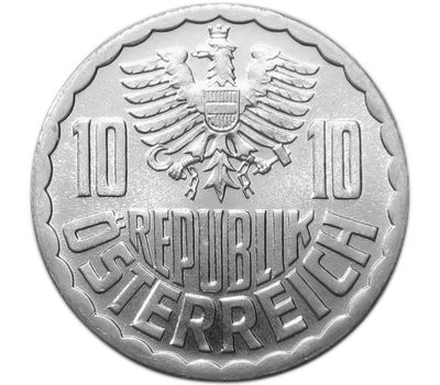  Монета 10 грошей 1998 Австрия, фото 2 