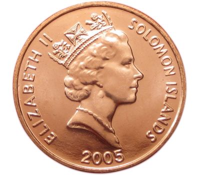  Монета 1 цент 2005 Соломоновы острова, фото 2 