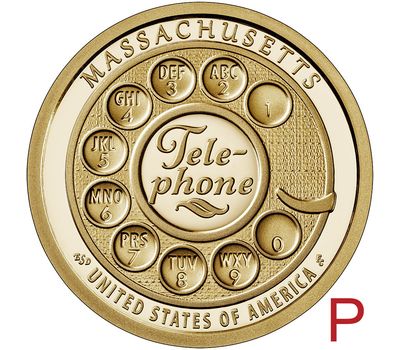  1 доллар 2020 «Телефон» P (Американские инновации) UNC [АКЦИЯ], фото 1 
