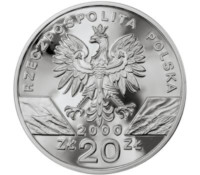  Монета 20 злотых 2000 «Удод» Польша (копия), фото 2 
