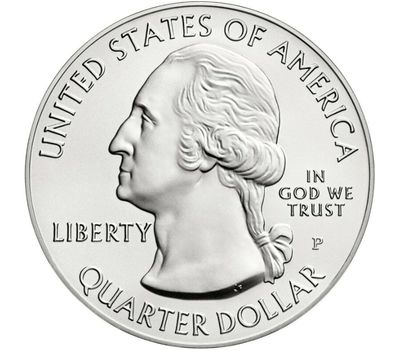  Монета 25 центов 2020 «Национальный заповедник Толлграсс-Прери» (55-й нац. парк США) P, фото 2 