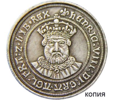  Монета шиллинг 1544-1547 Генрих VIII Великобритания (копия), фото 1 
