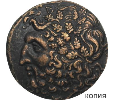  Монета тетрадрахма 267 до н.э. «Посейдон» Македонское царство (копия), фото 1 