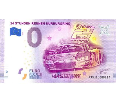  Банкнота 0 евро 2020 «Нюрбургринг. 21-24 мая», фото 1 