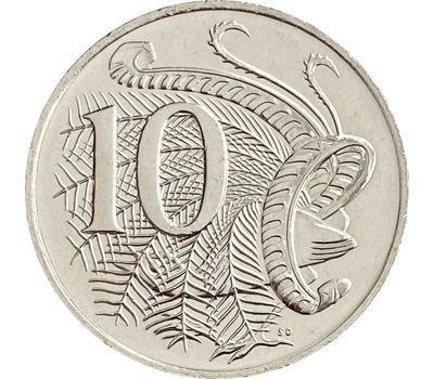  Монета 10 центов 2019 «Лирохвост» Австралия, фото 1 