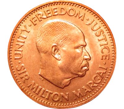  Монета 1/2 цента 1964 «Рыбы» Сьерра-Леоне, фото 2 