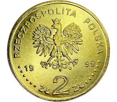  Монета 2 злотых 1999 «Шопен» Польша (копия), фото 2 