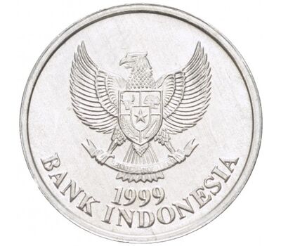 Монета 50 рупий 1999 «Иволга» Индонезия, фото 2 