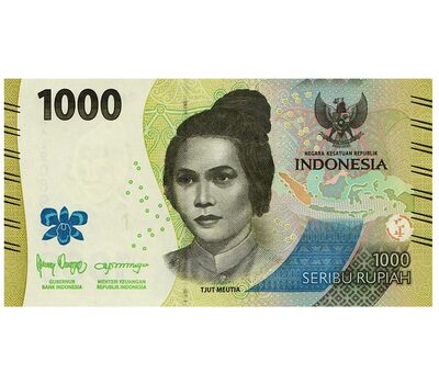  Банкнота 1000 рупий 2022 Индонезия Пресс, фото 1 