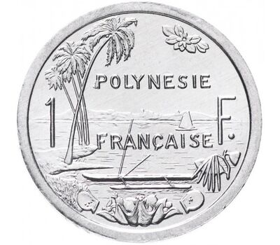  Монета 1 франк 2003 Французская Полинезия, фото 1 