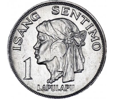  Монета 1 сентимо 1974 Филиппины, фото 1 