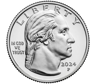  Монета 25 центов 2024 «Паули Мюррей» (Выдающиеся женщины США) P, фото 2 