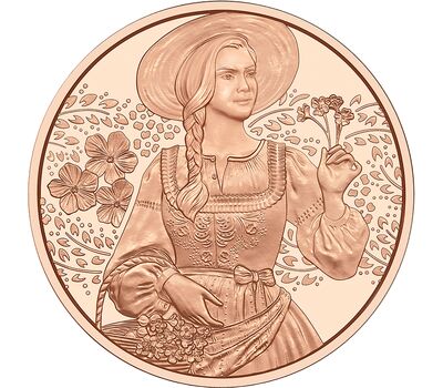  Монета 10 евро 2025 «Традиция и мода. Дирндль — Лён» Австрия, фото 1 