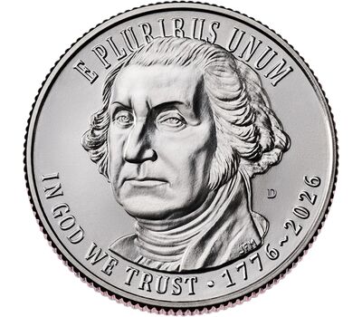  Монета 25 центов 2026 «Война за независимость» D, фото 2 