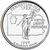 Монета 25 центов 1999 «Пенсильвания» (штаты США) случайный монетный двор, фото 1 